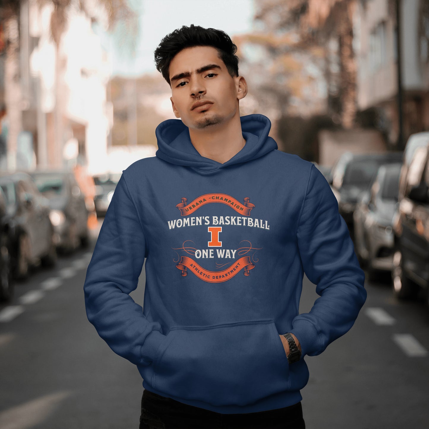 One Way Women's Basketball Hoodie