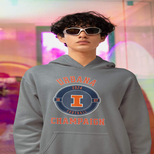 Urbana-Champaign Football Hoodie