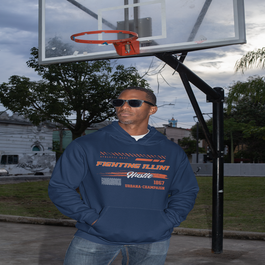 Hustle Hoodie Fighting Illini