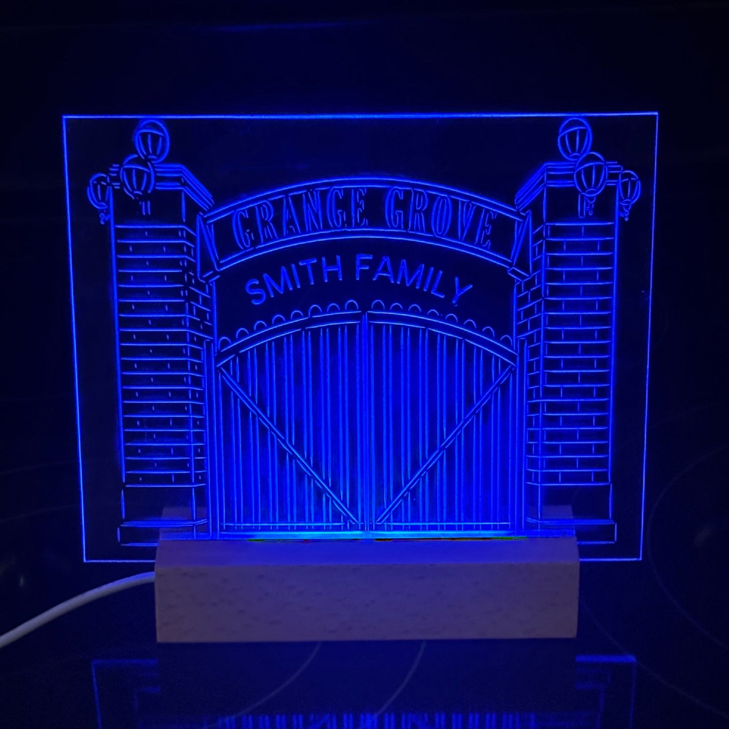 Personalized Grange Grove LED Signs