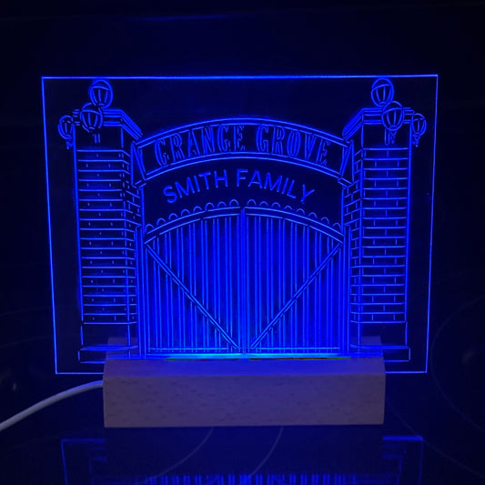 Personalized Grange Grove LED Signs