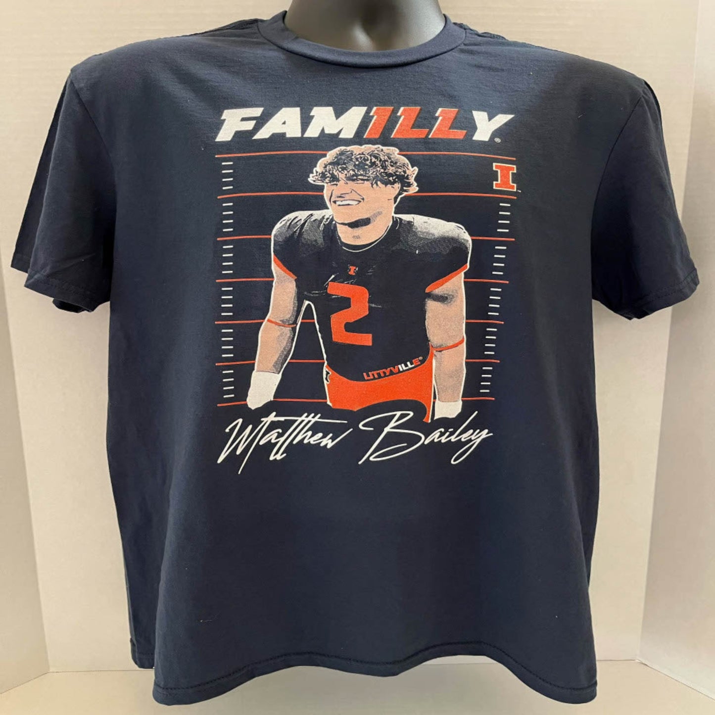 Matthew Bailey FamILLy T-Shirt-Navy